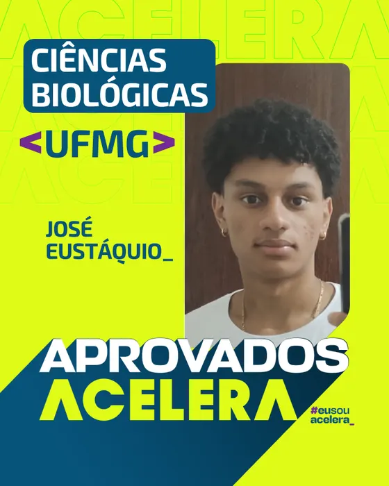 José Eustáquio, aprovação em Ciências Biológicas · UFMG
